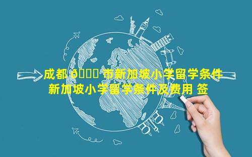 成都 🐟 市新加坡小学留学条件 新加坡小学留学条件及费用 签证
